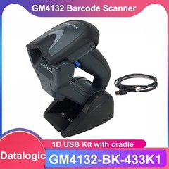 Datalogic Gryphon GM4132-BK-433K1 433MHz 1D Wireless Barcode Scanner w/ Cradle