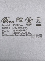 SpotOn Card Reader PAX A920 Pro Smart Mobile Terminal Wireless (For Parts)