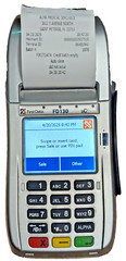 FIRST DATA FD130 – 001805064 Credit Card Terminal w/Paper and Power Adapter