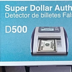 AccuBANKER D500 Wired Super Dollar Authenticator Counterfeit Detector Machine