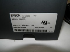 EPSON TM-U220B (767) M188B POS Receipt Printer Ethernet USB USED 45 DAYS OR LESS