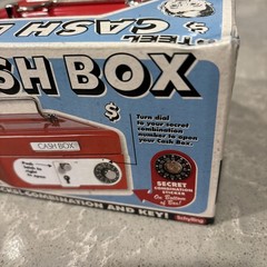 Steel Cash Box with Double Locks Combination & Key New