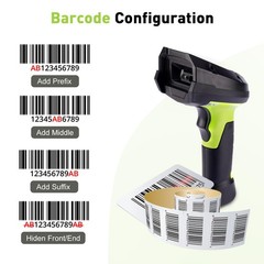 JRHC 2D Wireless Barcode Scanner, Portable Inventory Scanner & Data Collector
