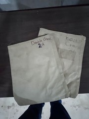 200 Canvas / Cloth Zipper Bags 8×12 Inches Used