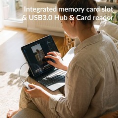 SD/TF Card Reader USB Type C with SD Card Storage&Slot USB 3.0 to SD/Micro Me…
