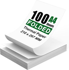 100 Sheets A4 Thermal Paper 8.27×11.69′ Thermal Paper(210 x 297 mm Portable