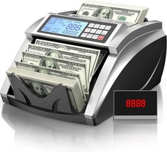 Money Counter Machine with Value Bill Count, Cash Counter for Dollar, Euro wi…