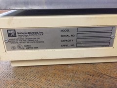 National Controls Commercial Electronic Scale Model 3400 ~ Used ~ Works Fine!