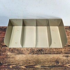 MMF Industries 4-Pocket Wall-Mounted / Desktop Steel Check Holder Light Beige
