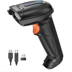 Tera 1D 2D QR Barcode Scanner Wireless and Wired with Battery Level Indicator Di