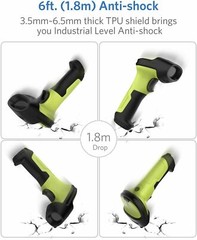 1D Bluetooth Wireless Barcode Scanner Reader Gun With Free Smart Charging Base