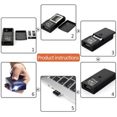 Portable Bluetooth Barcode Scanner 1d Mini Wireless Handheld Cmos Barcode Scanne