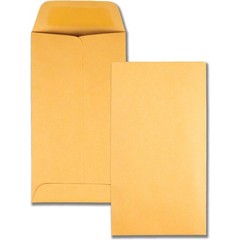 Quality Park 50762 Coin Envelopes #7 6.5″ x 3.5″ Brown Kraft 500/box