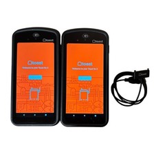 Lot of 2 Toast Go 2 Handheld POS Tablet TG200 w/ 1 Original Charging Cable Clean