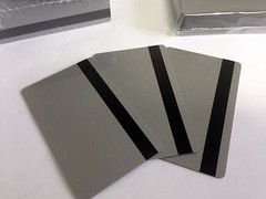 500 Silver PVC Cards – HiCo Mag Stripe 2 Track – CR80 .30 Mil for ID Printers