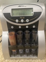 Royal Sovereign 2 Row Electric Digital Display Anti-Jam Coin Counter FS-2D