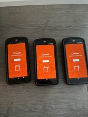 LOT (3) Toast Flex POS Go 2 Handheld Tablet Mobile Computer w/ Charging Dock