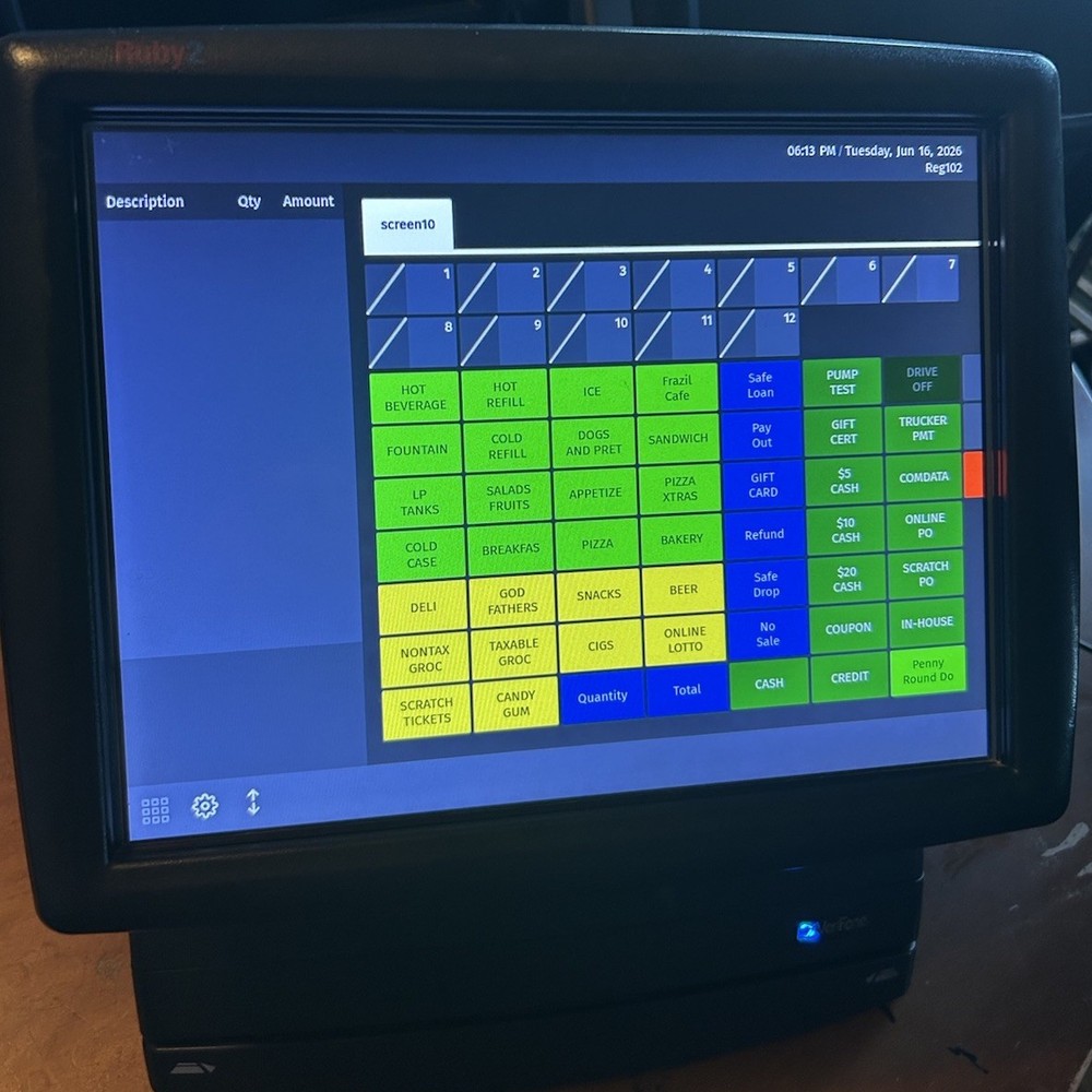 VeriFone RUBY2 Touchscreen POS Console USED