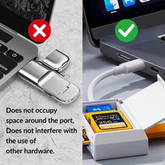SD/TF Card Reader USB Type C with SD Card Storage&Slot USB 3.0 to SD/Micro Me…