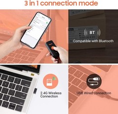 Tera Mini 1D 2D QR Wireless Barcode Scanner for iOS, Windows, Android IP66