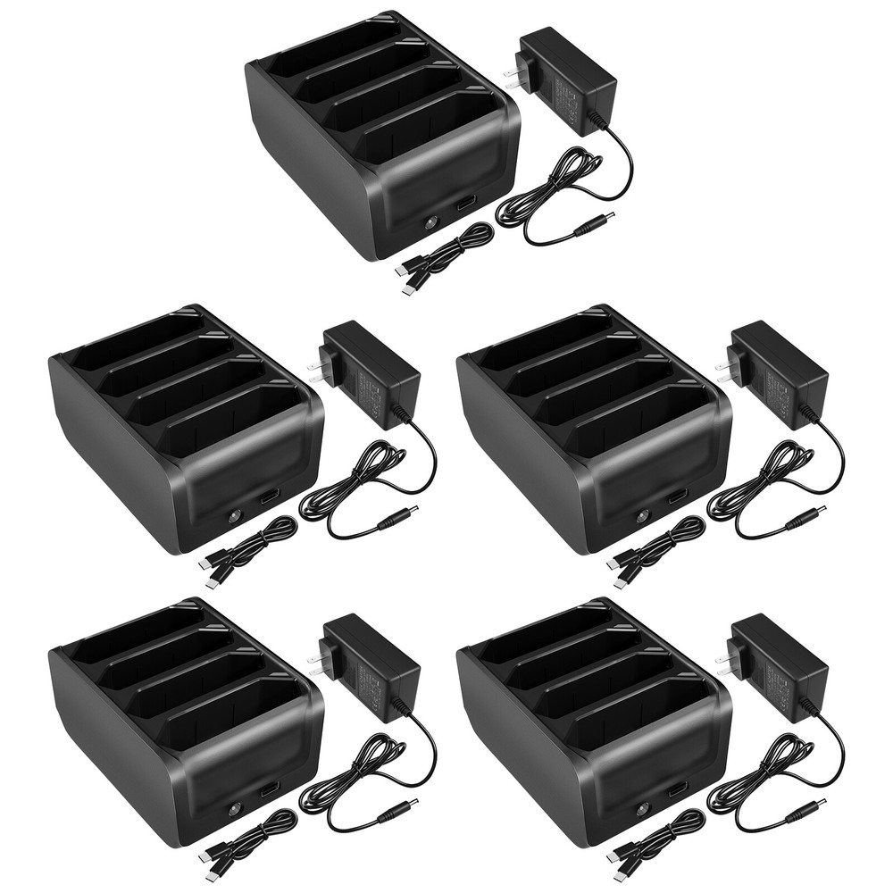 5/10PCS BT-000318 4-Port Battery Charger For Symbol Zebra TC77 TC70x TC75x TC55