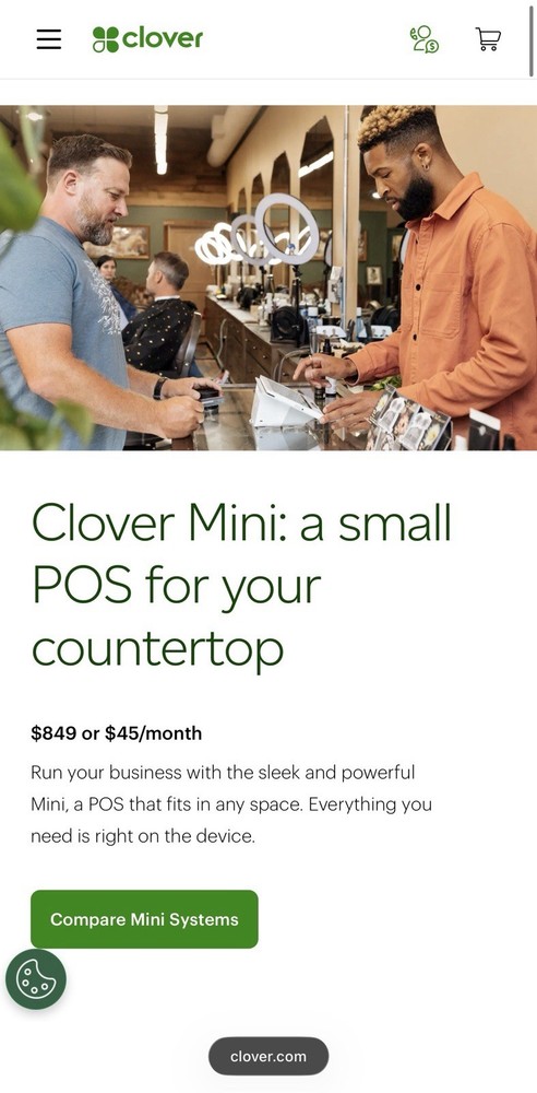 Clover Mini POS Countertop System Model C305