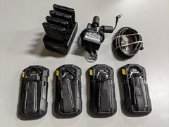 Lot of 4x Zebra Motorola TC75 TC75AH-KA11ES-A1 Barcode Scanner w/ xtra Batteries