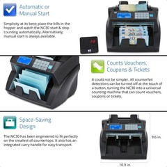 Bill Counter Cash Money Currency Count Counting Counterfeit Detector Machine