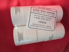 Pack of 10 Rolls 38mm Cash Register Receipt Paper Roll — New in Shrink Wrap