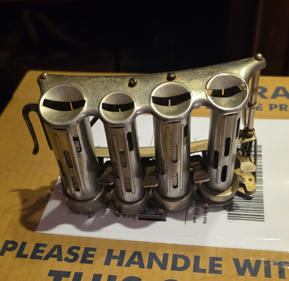 Paymaster Series 9000 Metal Manual 4-Tube 4-Barrel Coin Changer Mechanism