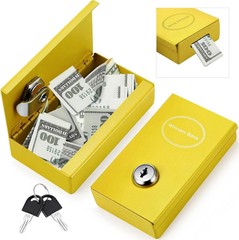 1 Pack Metal Box for Gamblers Pocket Sized Winner Bank Gambling Casino Cash Box