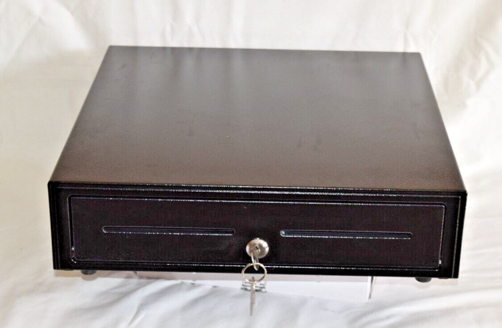 MMF 225-1516442-04 Cash Drawer – Black – 2 Keys – Used