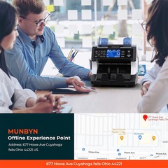 MUNBYN Bank Grade Mixed Money Counter Counterfeit Detection Bill Value Counter