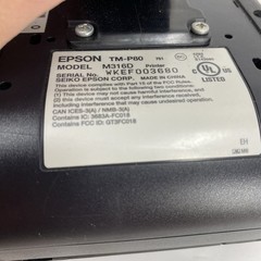 Epson TM-P80 M316D Portable Mobile Recipt Printer AS IS