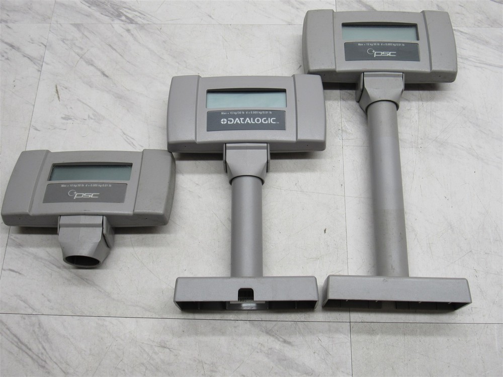 3 LOT Datalogic Spectra Physics Psc 960RD POS Customer Display 5-2809