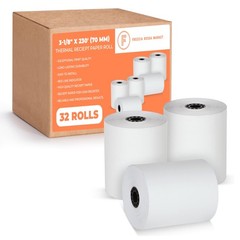 Thermal Printer Receipt Rolls 3 1/8 x 230 for Clover Station Cash Registers a…