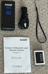 Symcode Portable Wireless Bluetooth 1D Barcode Scanner MJ-2877-L