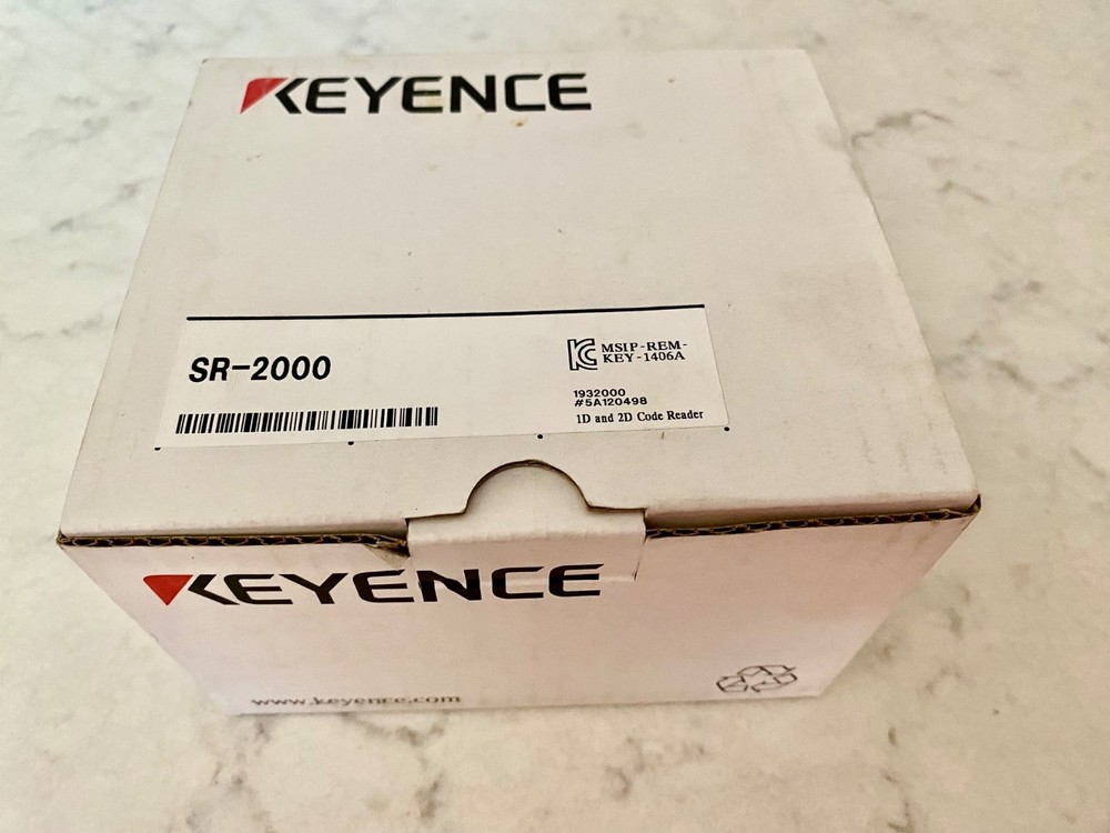 NEW NBOX KEYENCE SR-2000 1D/2D Barcode Reader Scanner Real Pictures Instructions