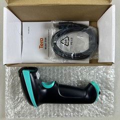 Tera Barcode Scanner Wireless 1D Laser Cordless Barcode Reader USB 5100 Teal