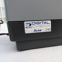 Digital Check TellerScan TS240 50DPM Check Scanner Complete w/ AC & USB Cables