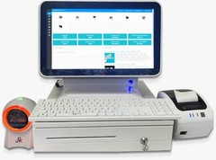 POS System Touch Screen 15″, Scanner, Cash Register, Wholesale Retail Software