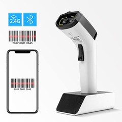 Wireless Bluetooth 1D Barcode Scanner Hands Free CCD Barcode Reader USB Charging