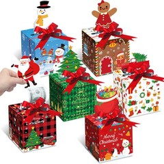12PCS Christmas Money Box, Pop up, Cash Holders, DIY Surprise Pull Box, Chic