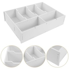Cash Box with Dividers 6-Grid Money Organizer Tray for Desk Drawer 13.97X10.0…