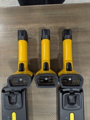 (3) Datalogic 7000BT Scanners With Base Stations/AC Power Cord/Ethernet USB