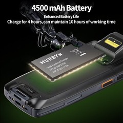 MUNBYN Mobile Computer Android 9.0 1D/2D Bluetooth Wi-Fi 4G NFC Barcode Scanner