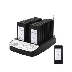 Restaurant Pager System, 16 Wireless Pagers for Restaurants, Set with Vibrati…