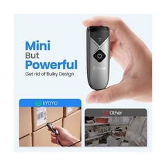 2-Pack Eyoyo Mini QR 2D&1D Bluetooth Barcode Scanner Portable Wireless Barcod…