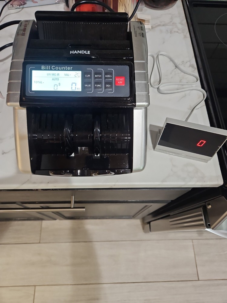 Aneken Money Counter Machine with Value Count, Dollar, Euro UV/MG/IR/DD