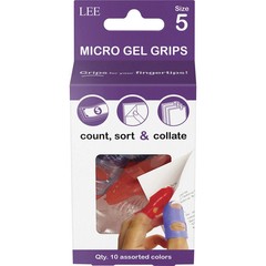 LEE Tippi Fingertip Grips, Assorted, #5, Pack Of 10